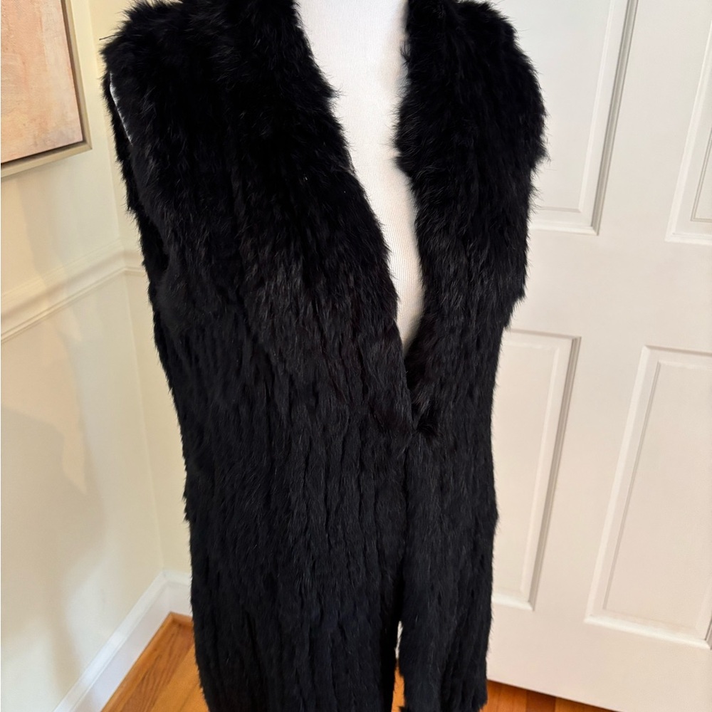 Love Token Elegant Black Fur Piece